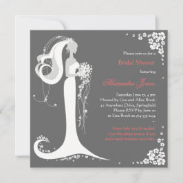 Elegant Bride Möhippa Party Inbjudningar