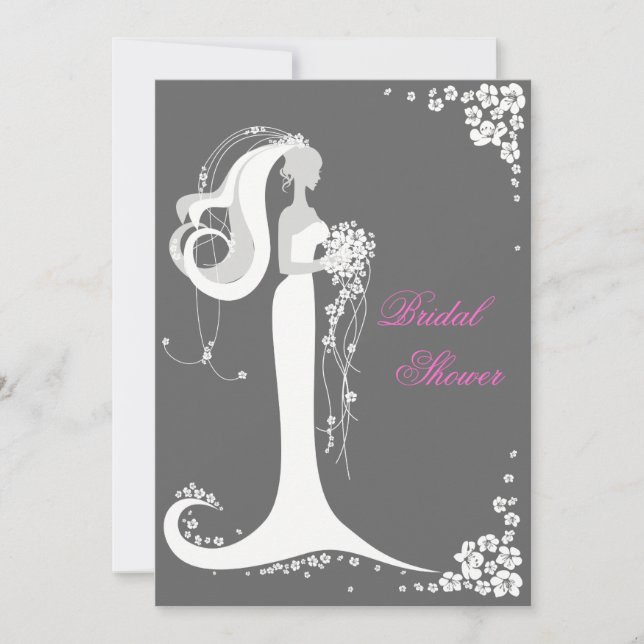 Elegant Bride Möhippa Party Inbjudningar (Framsida)