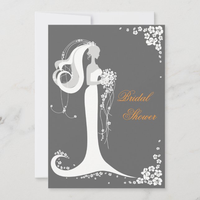 Elegant Bride Möhippa Party Inbjudningar (Framsida)