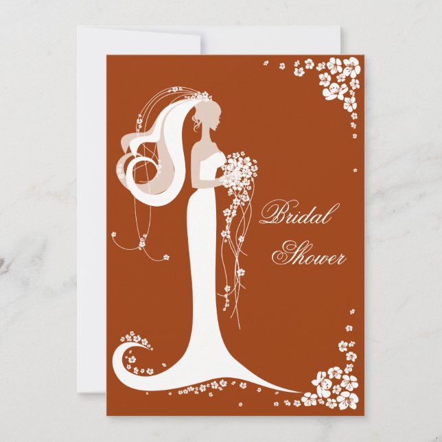 Elegant Bride Möhippa Party Inbjudningar (Framsida)