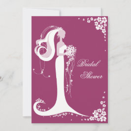 Elegant Bride Möhippa Party Inbjudningar