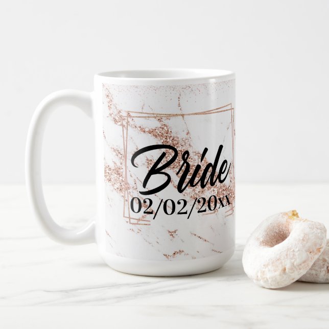 Elegant Bride: Ro Guld Firande Kaffemugg (Med munk)
