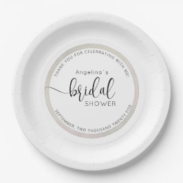 Elegant Bride Shower Paper Plates