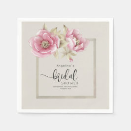 Elegant Bride Shower Paper Plates Pappersservett