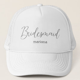 elegant bridesaid namn modern chic trendig keps