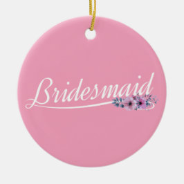 Elegant Bridesmaid Bröllop Calligraphy Ornament
