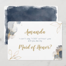 Elegant Bridesmaid frieri flottan och guld