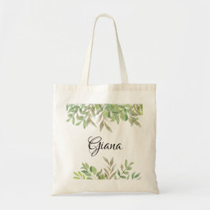 Elegant Bridesmaid Gift Foliage Tygkasse