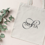 Elegant Bridesmaid Gift Monogram Tote Bag Tygkasse<br><div class="desc">Elegantens mutgåva. Monogram design.</div>