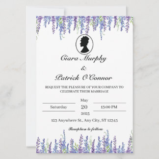 Elegant Bridgerton Wedding Invitation Inbjudningar