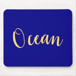Elegant Bright Royal Blue Nautical "Ocean"-skript Musmatta
