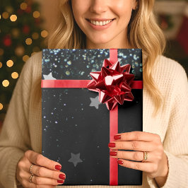 Elegant Brighten Black WRAPPING PAPPER Presentpapper