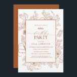 Elegant Brinnande Orange 60:e födelsedagsdagen Blo Inbjudningar<br><div class="desc">Vi presenterar Elegant Burnt Orange 60:e födelsedagsinbjudan till Blommigt Line Art. - perfekten för att få ditt speciella tillfälle att framträda. Den här inbjudan utstrålar elegans från alla vinkla blommigtar med en iögonfallande, bränd orange. Och med en modern, handskriven kalligrafi stil, kommer din personlig födelsedagsfest att skina. Dessutom kan du...</div>