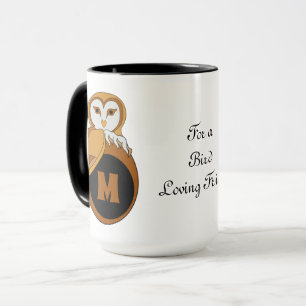 Elegant British Barn Uggla Monogram Mugg