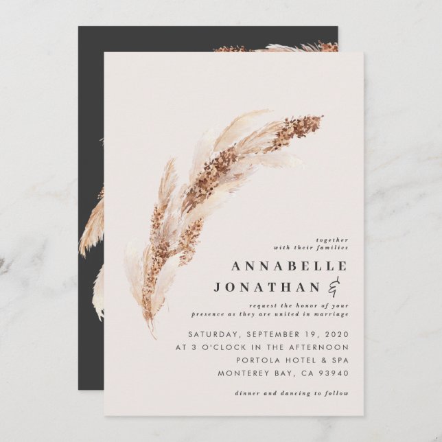 Elegant bröllop (Fram/baksida)