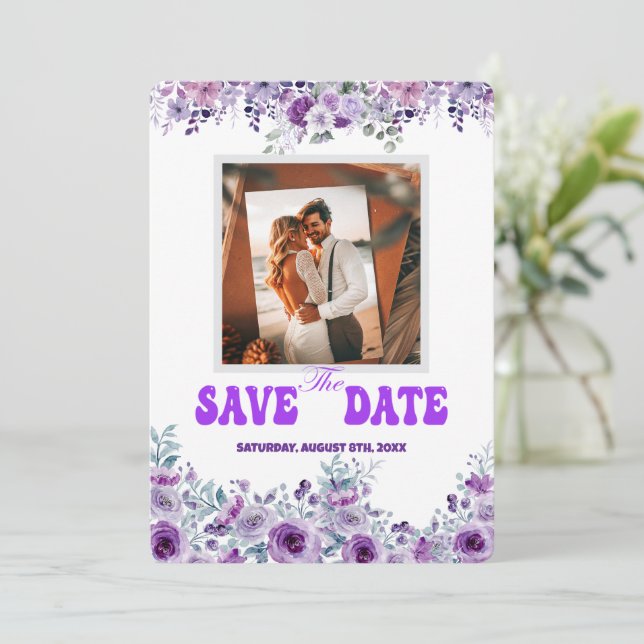 Elegant bröllop 007 från Nasrin Spara datumet (Stående Fram)