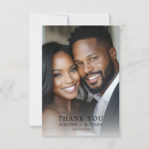 Elegant bröllop African American 2 Photo Tack Kort