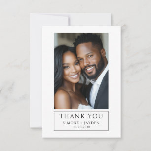 Elegant bröllop African American 2 Photo Tack Kort