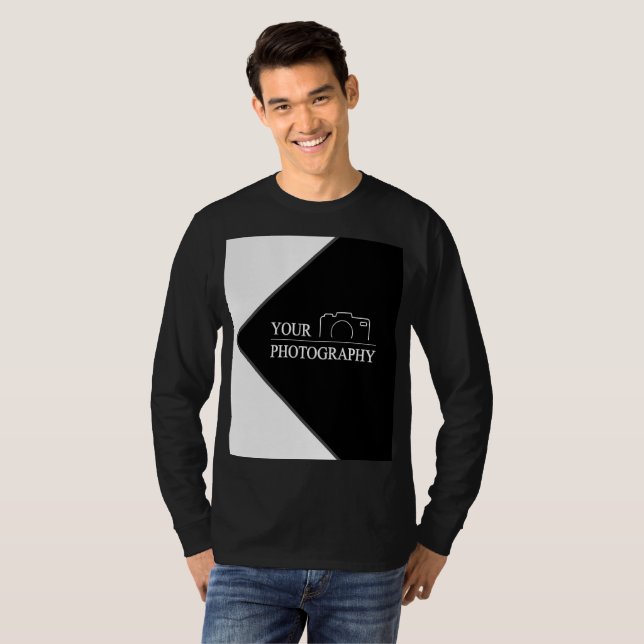 Elegant Bröllop Anpassad Fotografi T Shirt (Hel framsida)