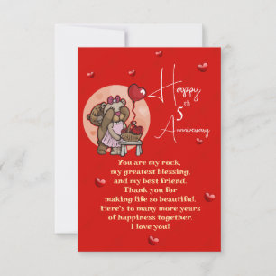 Elegant bröllop-årsdagen kort