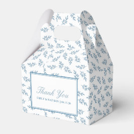 Elegant bröllop Blue Garden Mönster Personlig Presentaskar