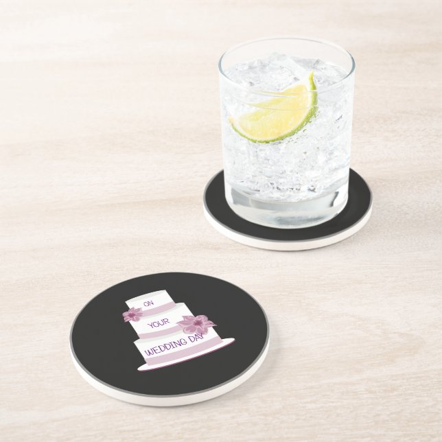 Elegant bröllop Cake Underlägg Sandsten (Sidan)