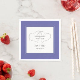 Elegant bröllop Chic Hearts Pappersservett
