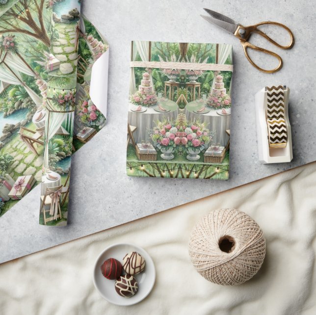 Elegant bröllop Craft eller Gift Presentpapper (Hantverk)