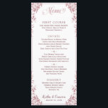 Elegant bröllop eller Event Menus (Dusty Ro) Meny<br><div class="desc">Regal Elegant bröllop eller Event Menus (Dusty Ro): Den här menyn i bröllop är enkel med eleganten vintage ram. Den är i dammiga ro, men du kan ändra designen färg till vad du vill genom att bara ändra färg. **HUR DU ÄNDRAR DIN DESIGN FÄRG** 1) Klicka på knappen "Anpassa". 2)...</div>