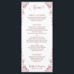 Elegant bröllop eller Event Menus (Dusty Ro) Meny<br><div class="desc">Regal Elegant bröllop eller Event Menus (Dusty Ro): Den här menyn i bröllop är enkel med eleganten vintage ram. Den är i dammiga ro, men du kan ändra designen färg till vad du vill genom att bara ändra färg. **HUR DU ÄNDRAR DIN DESIGN FÄRG** 1) Klicka på knappen "Anpassa". 2)...</div>
