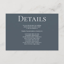 Elegant bröllop enkel QR-kod Tilläggskort