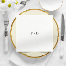 Elegant bröllop enkla Pappra blöjor