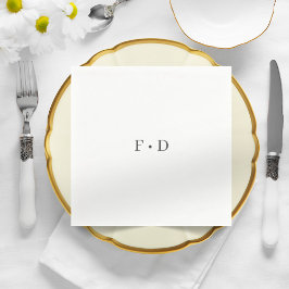 Elegant bröllop enkla Pappra blöjor Pappersservett