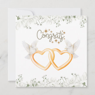 Elegant bröllop Förlovning Card Kort