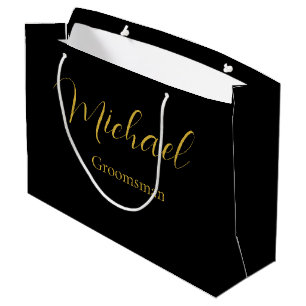 Elegant bröllop Gift Bag med Personlig Text