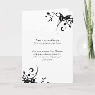 ELEGANT BRÖLLOP GREETINGKORT FÖR HERR & FRU KORT