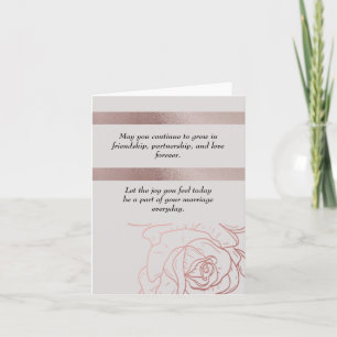 ELEGANT BRÖLLOP GREETINGKORT KORT