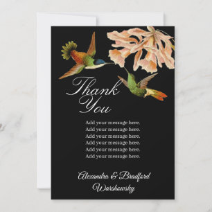 Elegant bröllop Hummingbird  Rosa Lily Black