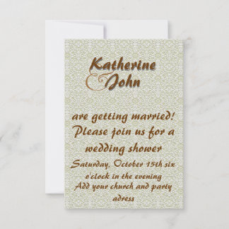 Elegant bröllop inbjudan