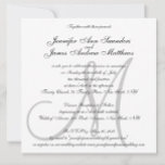 Elegant bröllop inbjuder till Monogram Initial Nam Inbjudningar<br><div class="desc">Elegant Monogram bröllopsinbjudan från Elke Clarke ©2008. Anpassa med ditt monogram,  namn och bröllop färg. Lägg till all bröllop-information på baksidan av kortet med hjälp av Zazzles anvisningar för använda. Ingen OSA kort krävs. Kommer med tomt vitt omslag. För matchande tillbehör,  se länkarna nedan.</div>