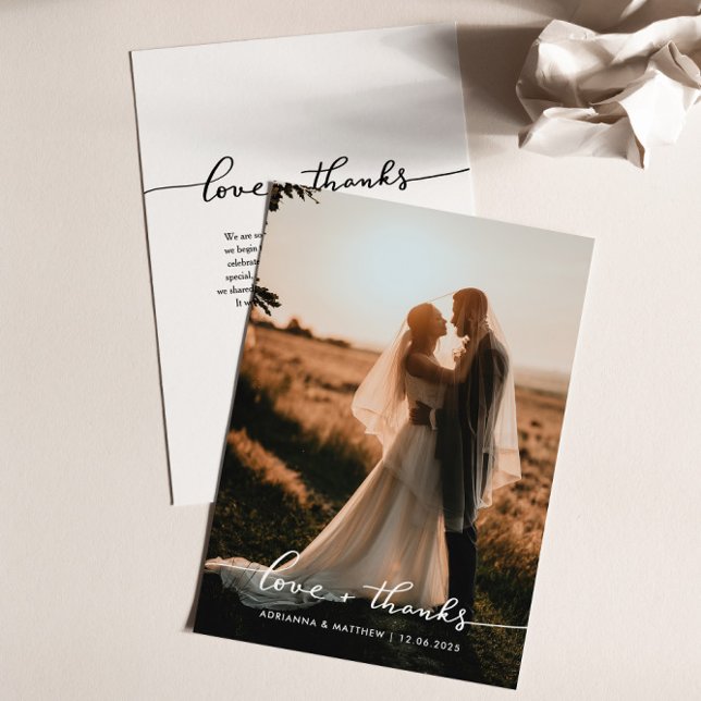Elegant bröllop Kärlek och tack | Foto (Skapare uppladdad)