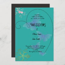 Elegant bröllop-kort