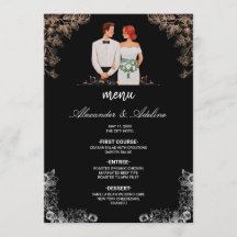 Elegant bröllop med mörka blommor