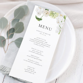 Elegant Bröllop Menu-kort för sommartid Meny