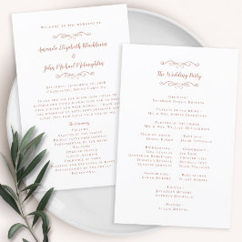 Elegant bröllop Modern Ceremony Ro Guld