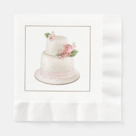Elegant bröllop Napkins med Bröllop kummel Pappersservett