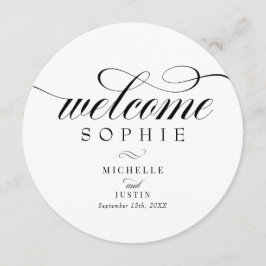 Elegant bröllop ortskort | Meny