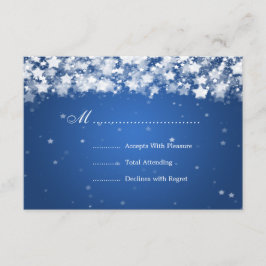 Elegant bröllop OSA Dazzling Stars Blue Kort