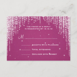 Elegant bröllop OSA Night Dazzle Berry Rosa Kort