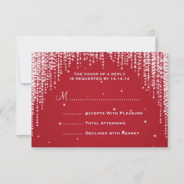 Elegant bröllop OSA Night Dazzle Red (Framsida)